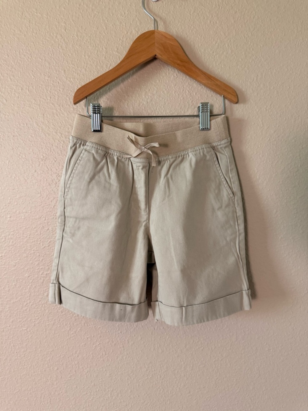 Izod Beige Drawstring Kids Shorts